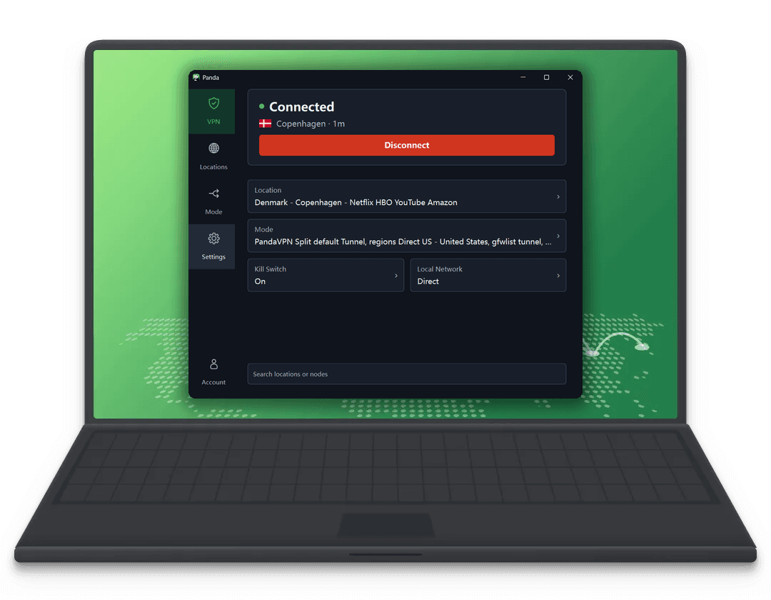 Panda Desktop 线路与连接控制
